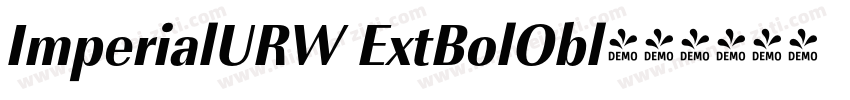 ImperialURW ExtBolObl字体转换